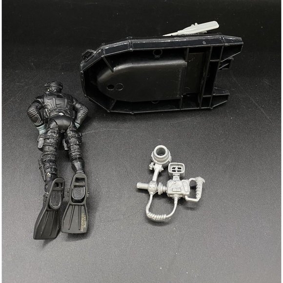 Excite US Navy Seal Figure Boat Raft Chap Mei Action Scuba Gear Camera - Picture 3 of 16